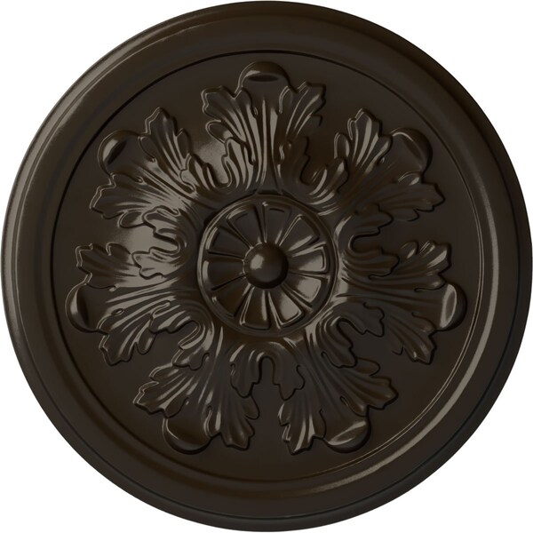 Ekena Millwork Legacy Acanthus Ceiling Medallion (Fits Canopies up to 3 1/2"), 12 3/4"OD x 7/8"P, Stone Hearth CM12LESHF - main